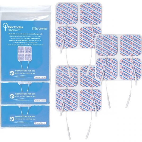 T.E.N.S Electrode Pads 100mm x 50mm (Pack of 4)